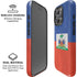 Haitian Flag Distressed iPhone 16 Pro Max Magsafe Impact Case